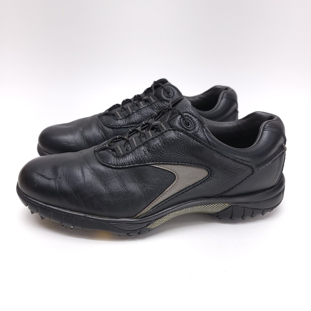 FootJoy Contour Series Mens Black Leather Golf Shoes 54265 Size‎ 10.5 M